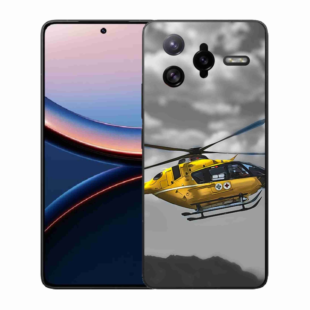 Gélový kryt mmCase na Xiaomi Poco F7 Ultra - žltá helikoptéra