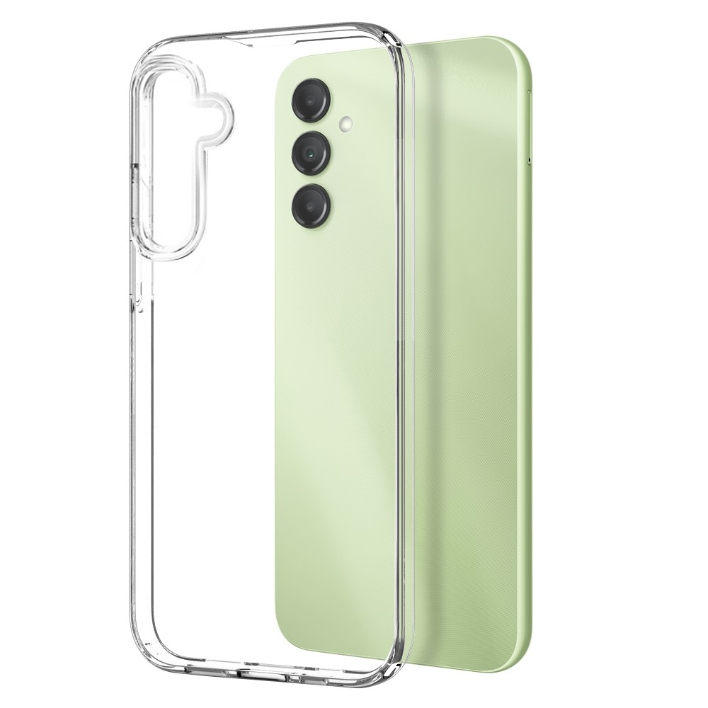 NORTHJO priehľadný gélový obal + tvrdené sklo na Samsung Galaxy A14 4G/5G - priehľadný
