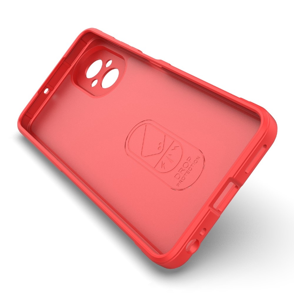Rugg odolný gelový kryt na mobil Realme C67 - červený