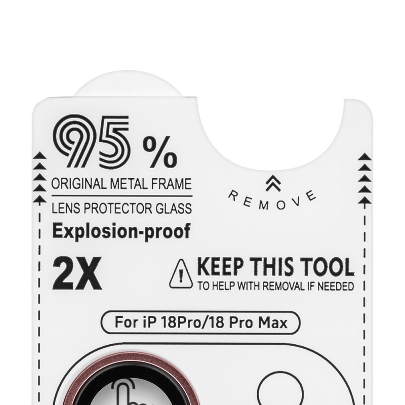 OBAL:ME Ochrana objektívu pre Apple iPhone 18 Pro/18 Pro Max Dark Cherry