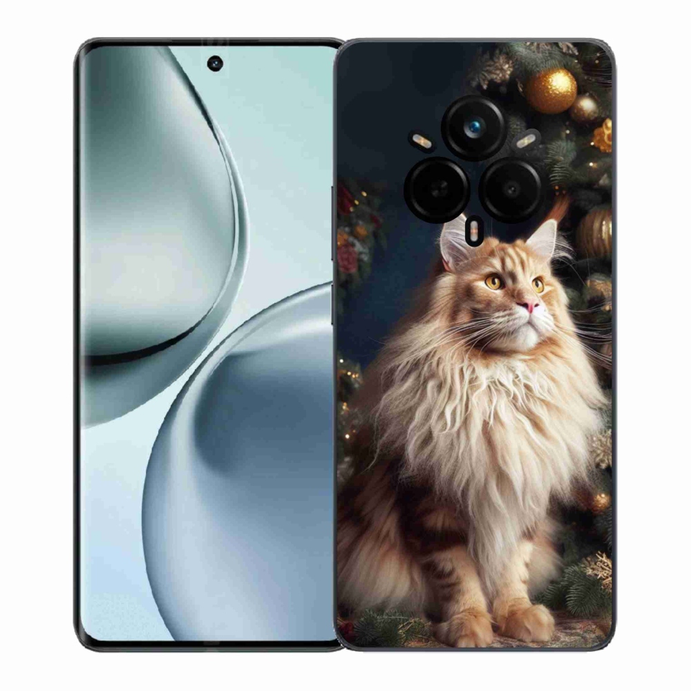 Gélový kryt mmCase na Realme 14 Pro+ 5G - mačka pri stromčeku