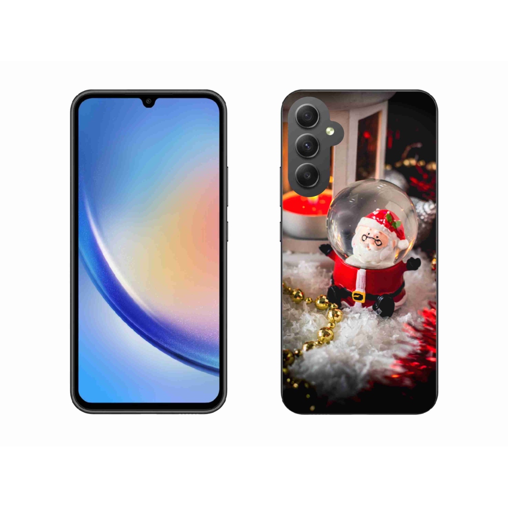 Gélový kryt mmCase na Samsung Galaxy A34 5G - Santa Claus 1