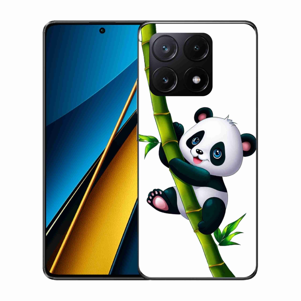 Gélový kryt mmCase na Xiaomi Poco X6 Pro 5G - panda na bambuse