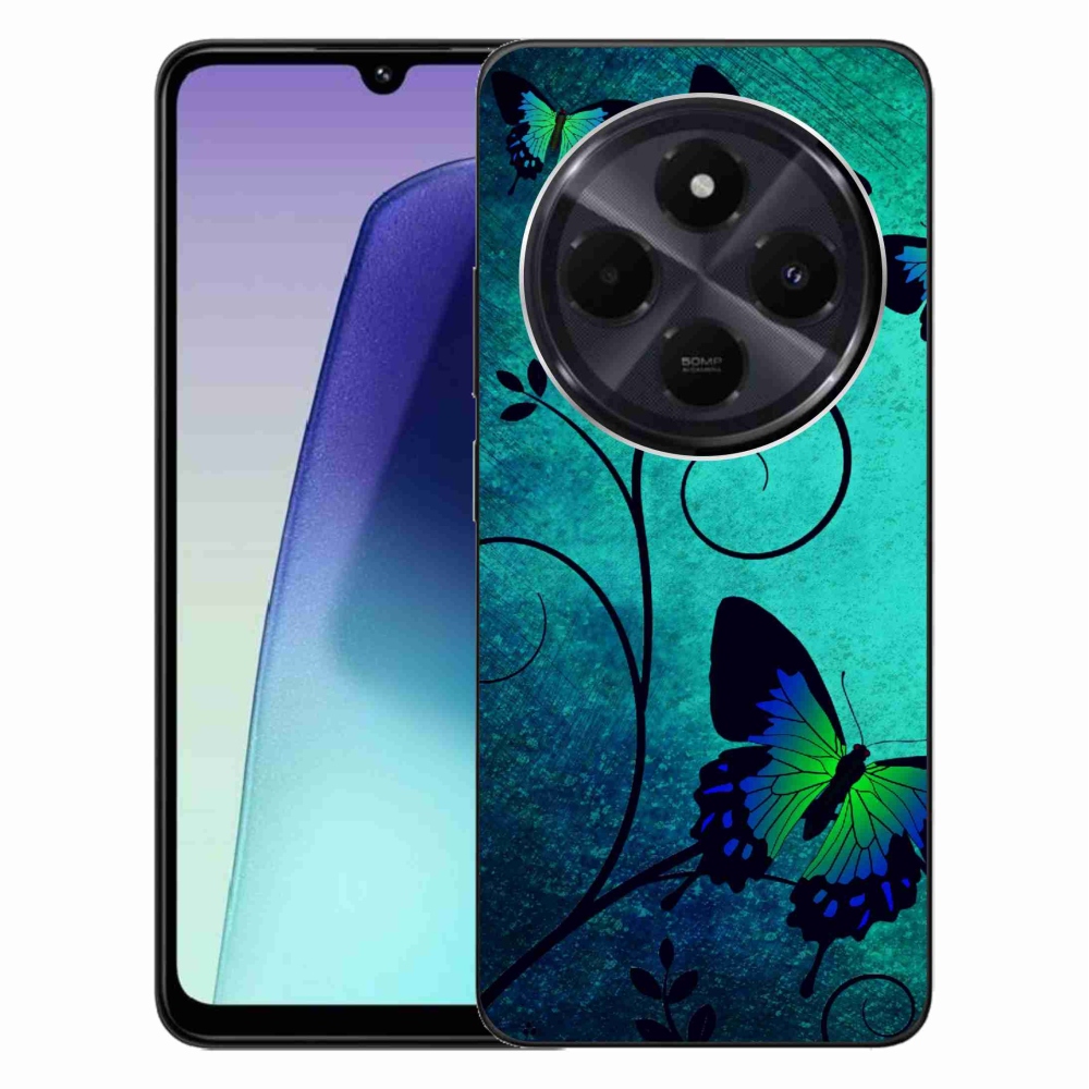 Gélový kryt mmCase na Xiaomi Redmi 14C/Poco C75 - farební motýle