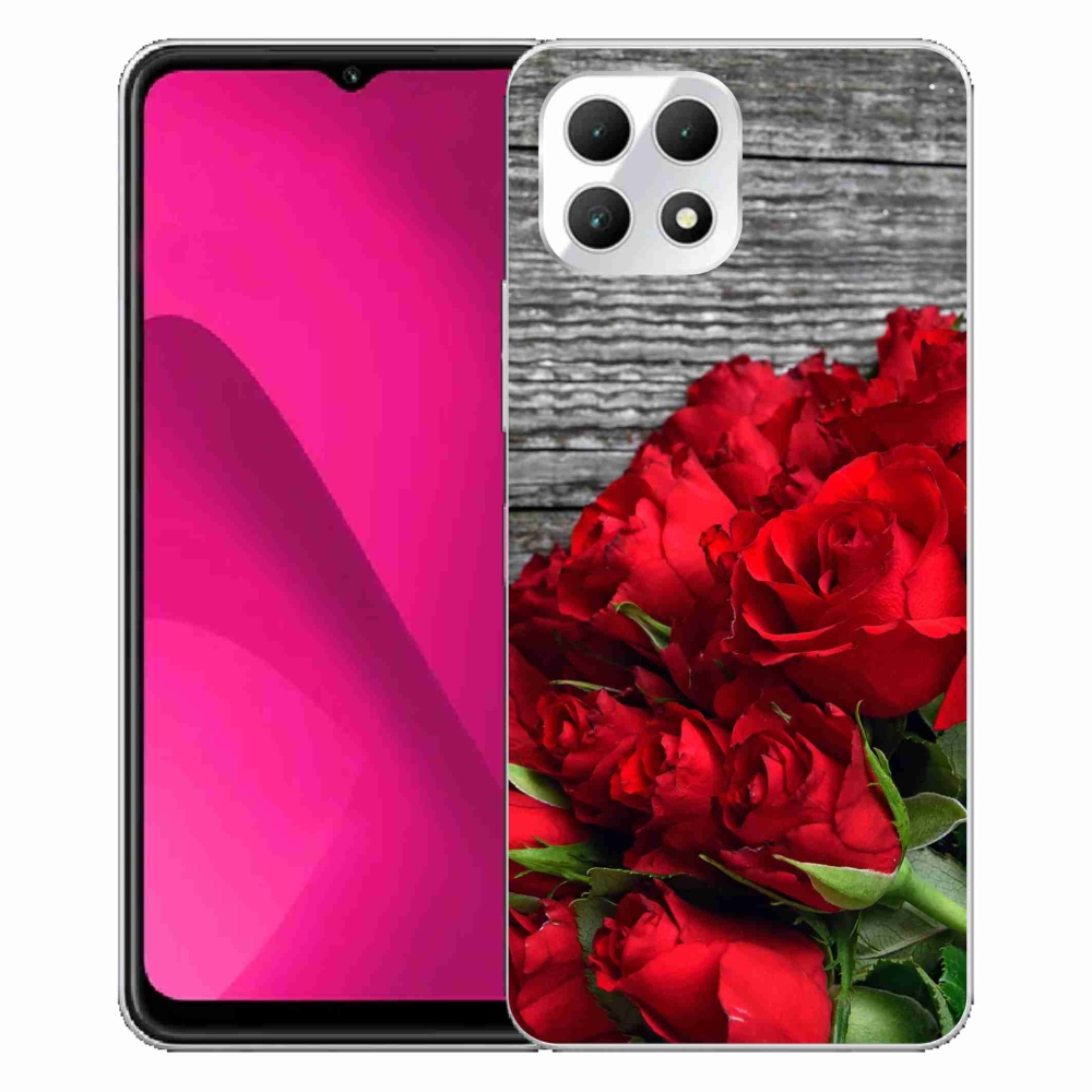 Gélový kryt mmCase na T-Mobile T Phone 2 - červené ruže