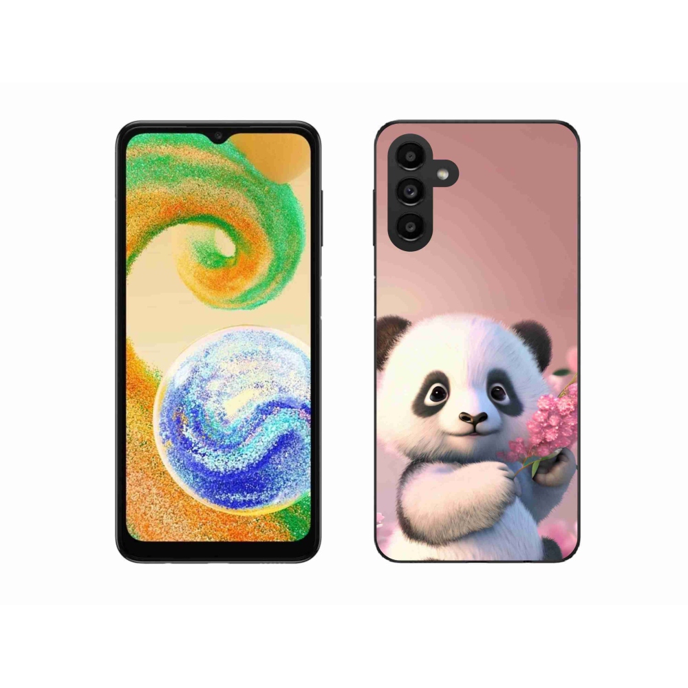 Gélový kryt mmCase na Samsung Galaxy A04s (164.7x76.7x9.1mm) - roztomilá panda