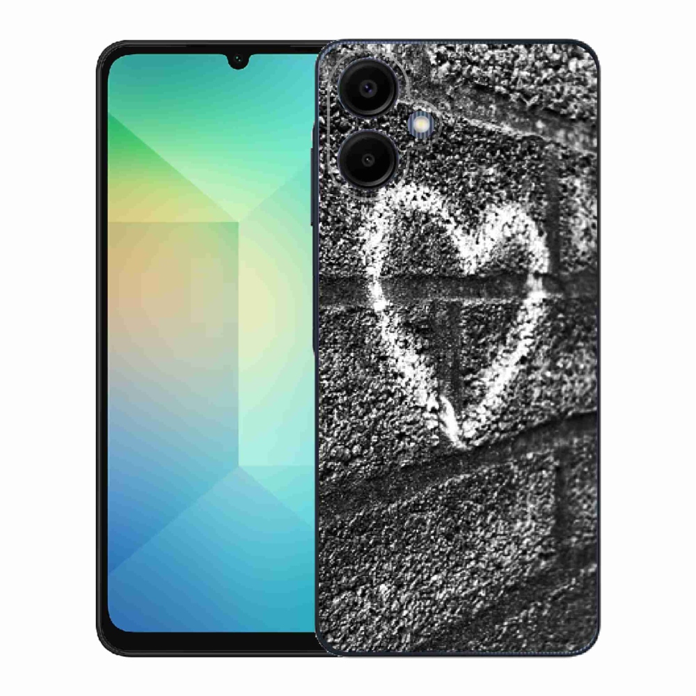 Gélový kryt mmCase na Samsung Galaxy A06 4G - srdce na stene