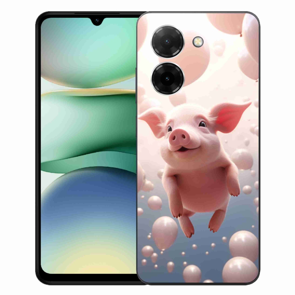 Gélový kryt mmCase na Xiaomi Redmi A5 - prasiatko s balónikmi