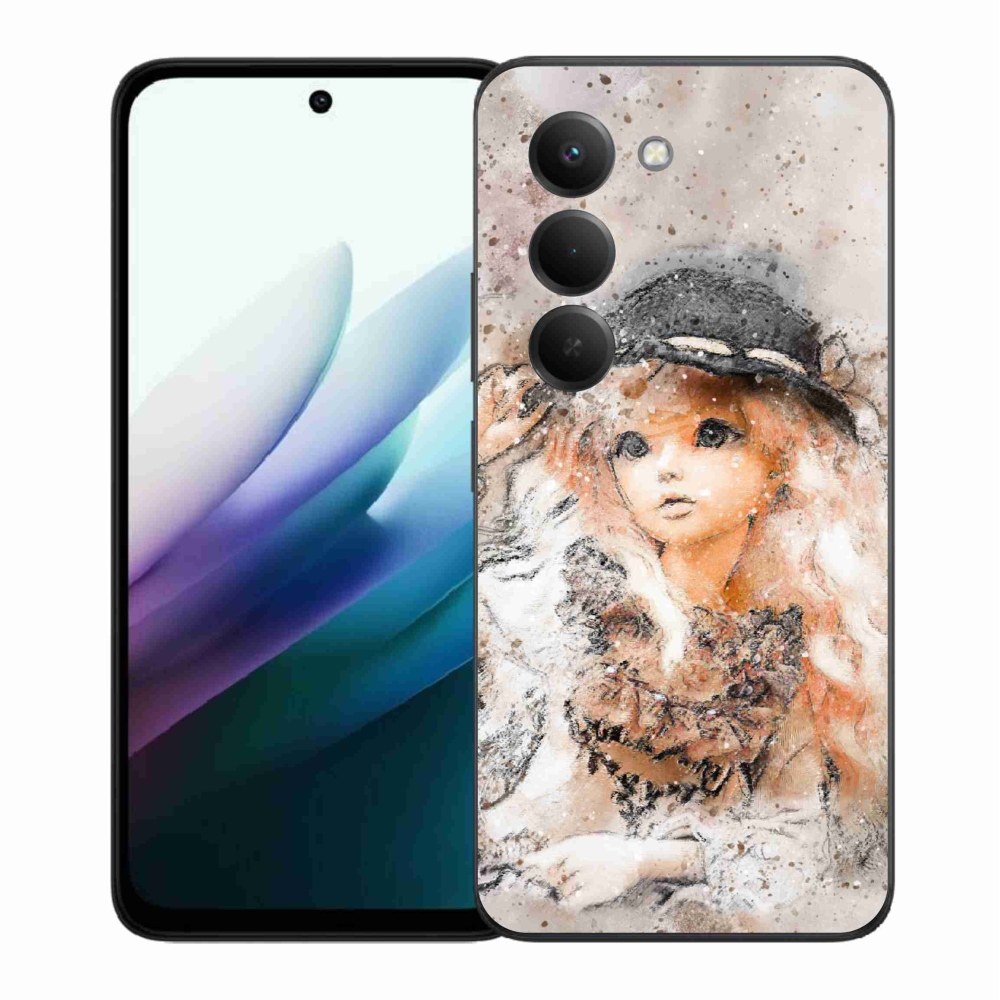 Gélový kryt mmCase na Xiaomi Redmi 15 4G/5G (171mm) - dievčatko s klobúkom
