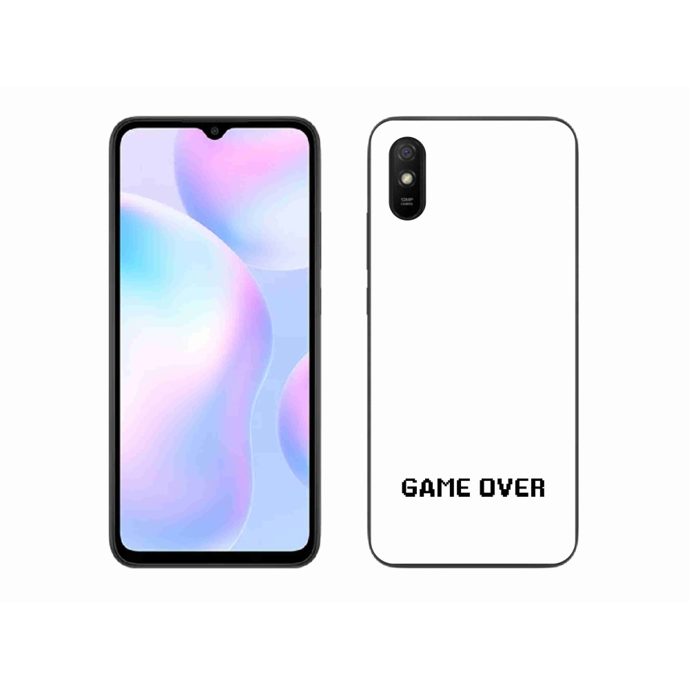 Gélový kryt mmCase na Xiaomi Redmi 9AT - game over biele pozadie