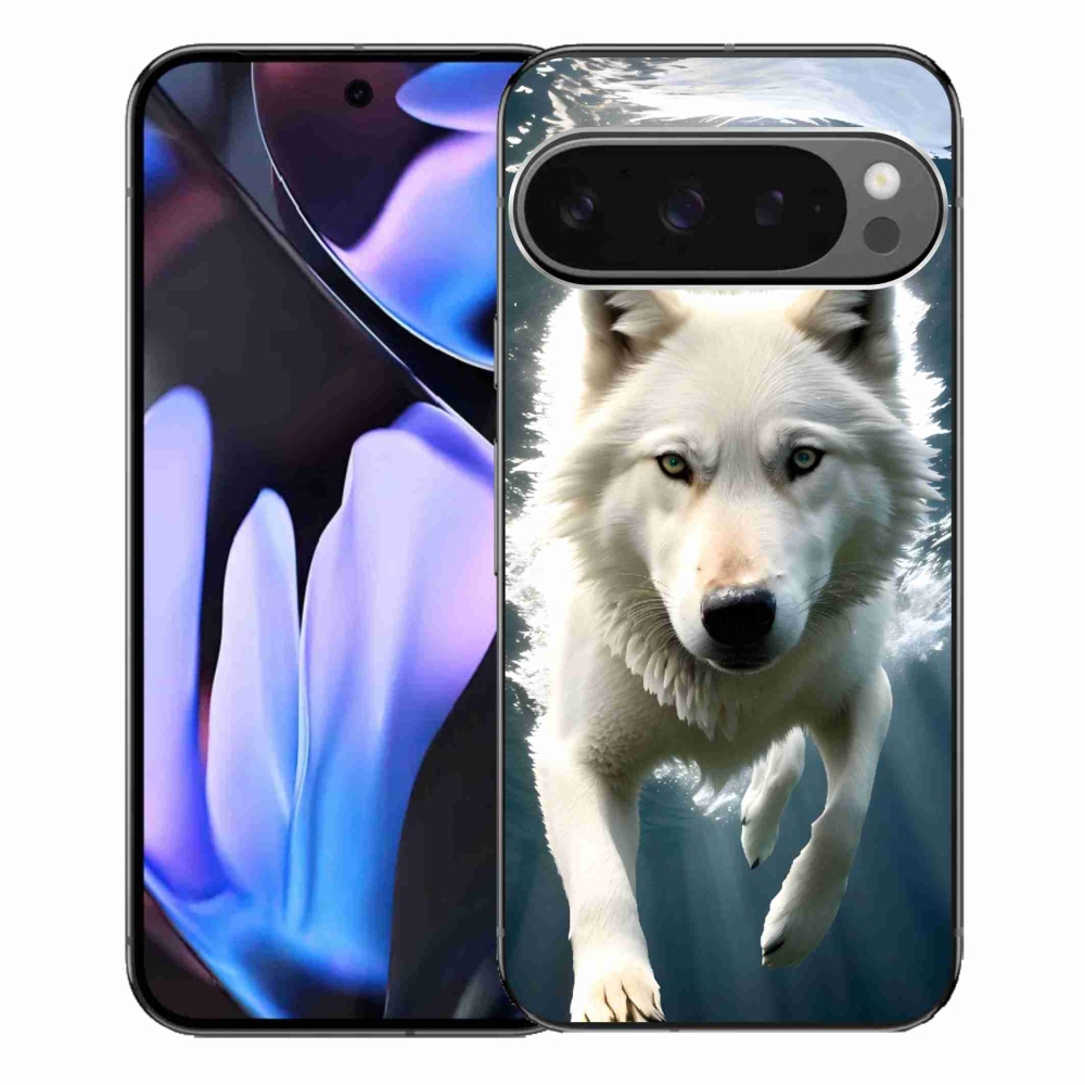 Gélový kryt mmCase na Google Pixel 9 Pro XL - biely vlk