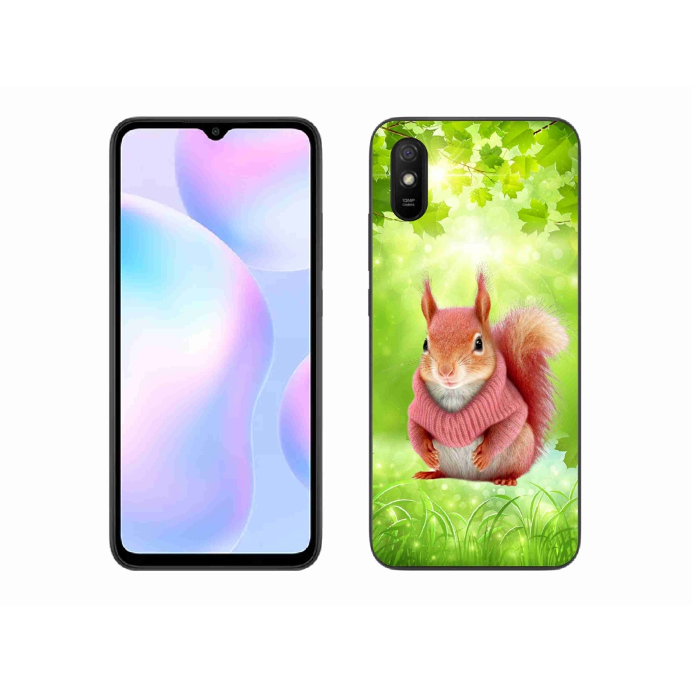 Gélový kryt mmCase na Xiaomi Redmi 9AT - veverička vo svetri