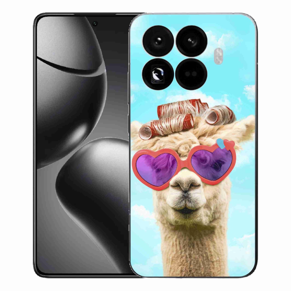 Gélový kryt mmCase na Xiaomi 15T Pro - lama s okuliarmi
