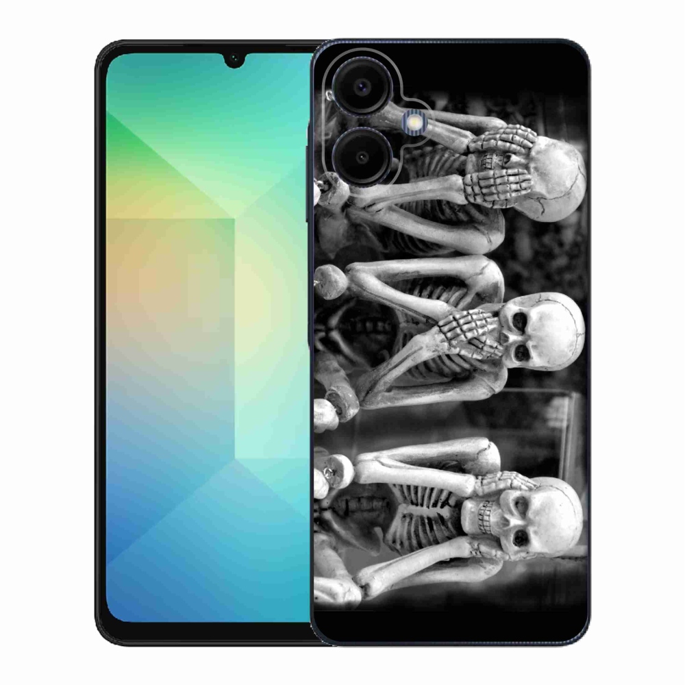 Gélový kryt mmCase na Samsung Galaxy A06 4G - kostlivci