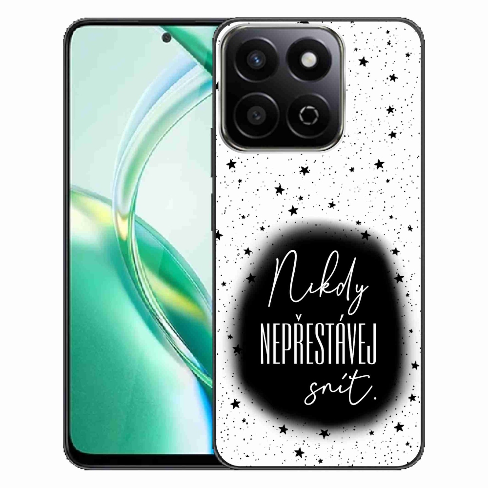 Gélový kryt mmCase na Honor 200 Smart 5G - citát 1 čiernobiele pozadie