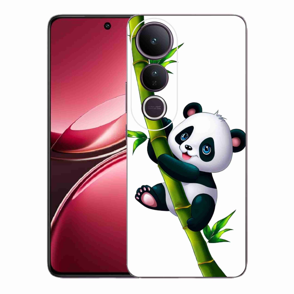 Gélový kryt mmCase na Vivo V50 Lite 4G/5G - panda na bambuse