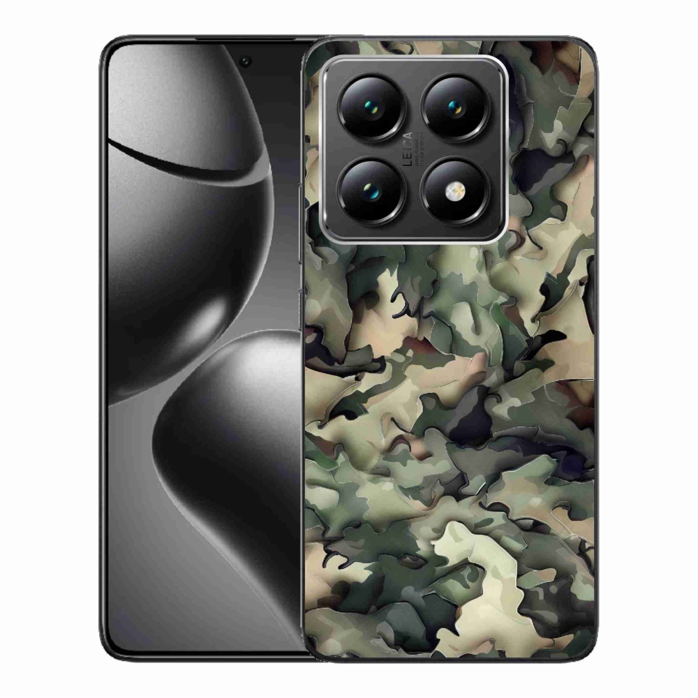 Gélový kryt mmCase na Xiaomi 14T - maskáčový vzor 9