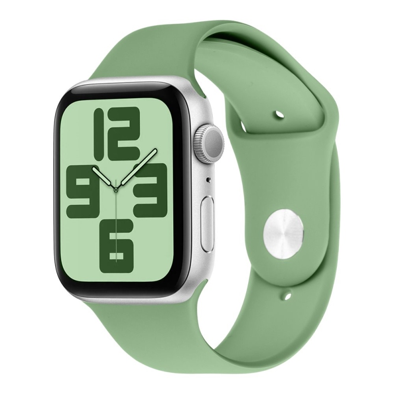 OBAL:ME Silikónový Remienok pre Apple Watch 42-49mm M-L Green
