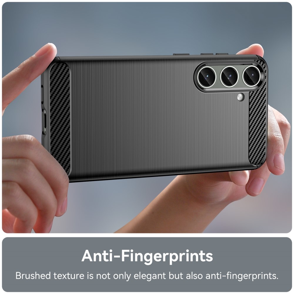 Carbon odolný gélový obal na Samsung Galaxy S24+ - čierny
