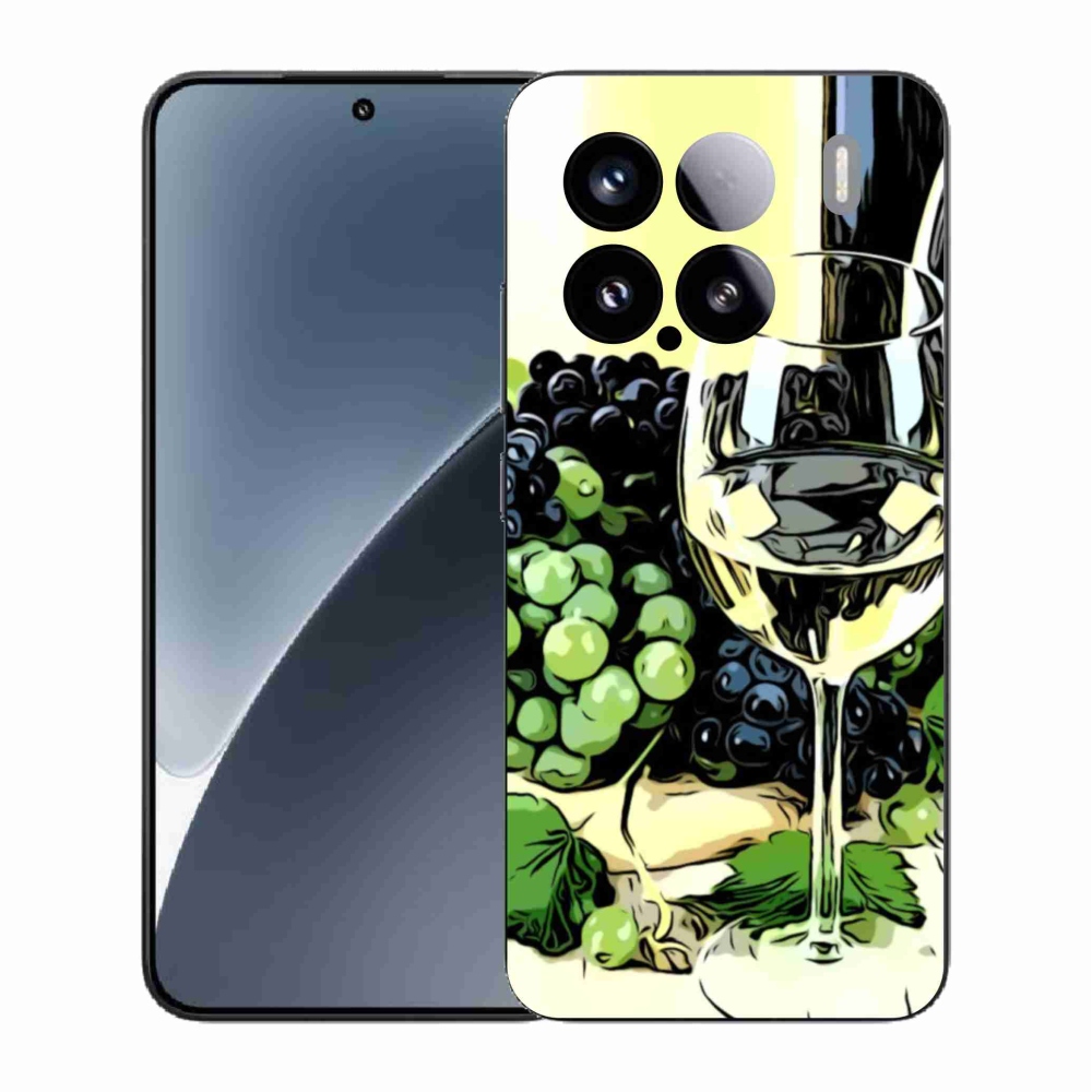 Gélový kryt mmCase na Xiaomi 15 - pohár vína