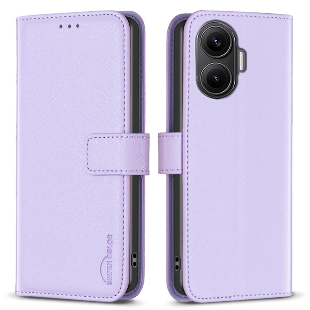 BNF knižkové puzdro na Xiaomi Poco F7 5G - svetlofialové