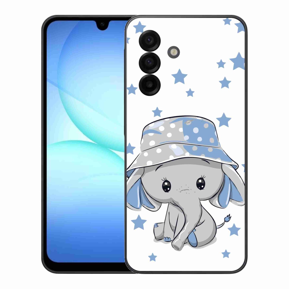 Gélový kryt mmCase na Samsung Galaxy A17 4G/5G - modrý slon