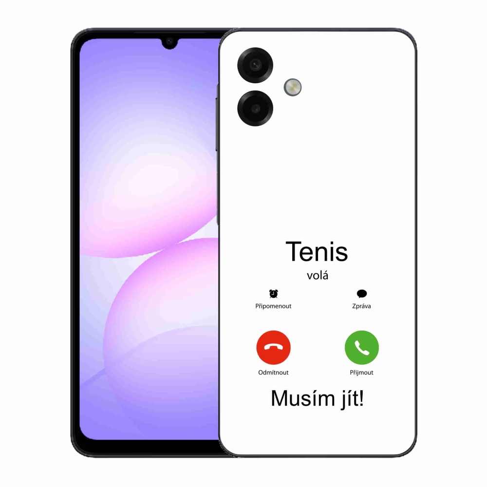 Gélový kryt mmCase na Samsung Galaxy A07 4G - tenis volá biele pozadie