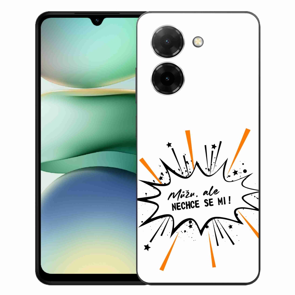 Gélový kryt mmCase na Xiaomi Redmi A5 (173.45x79.35x8.45mm) - vtipný text 11 biele pozadie