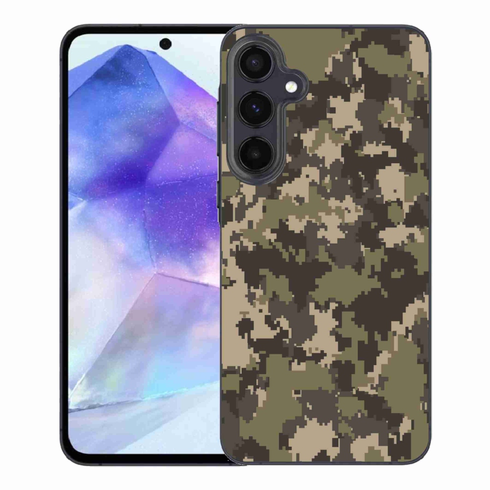 Gélový kryt mmCase na Samsung Galaxy A55 5G - maskáčový vzor 12