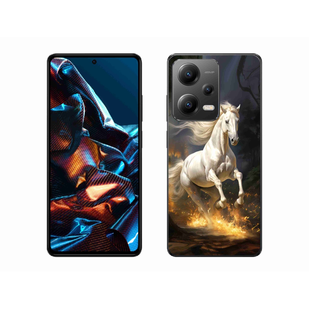 Gélový kryt mmCase na Xiaomi Redmi Note 12 Pro 5G - biely kôň 2