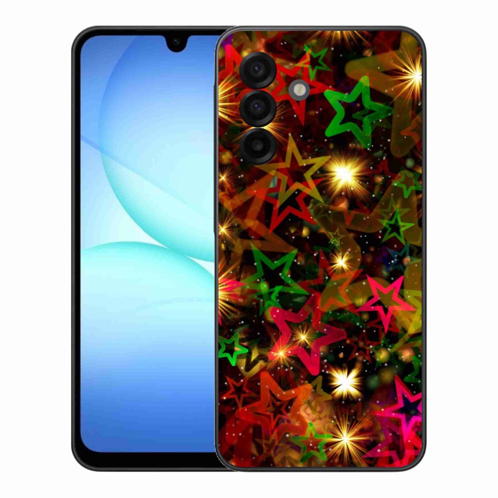 Gélový kryt mmCase na Samsung Galaxy A17 4G/5G - farebné hviezdičky