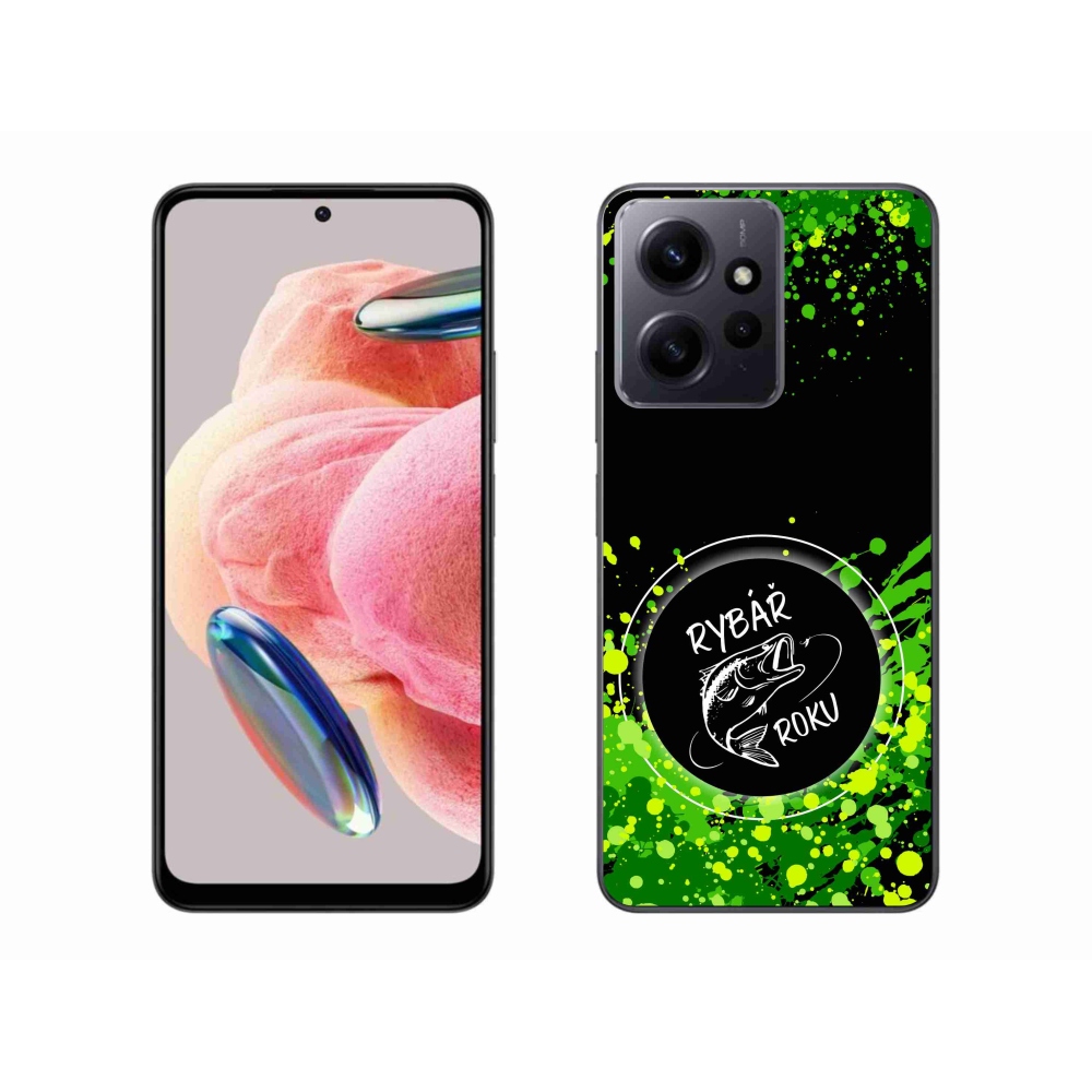 Gélový kryt mmCase na Xiaomi Redmi Note 12 4G - rybár roka čierne pozadie