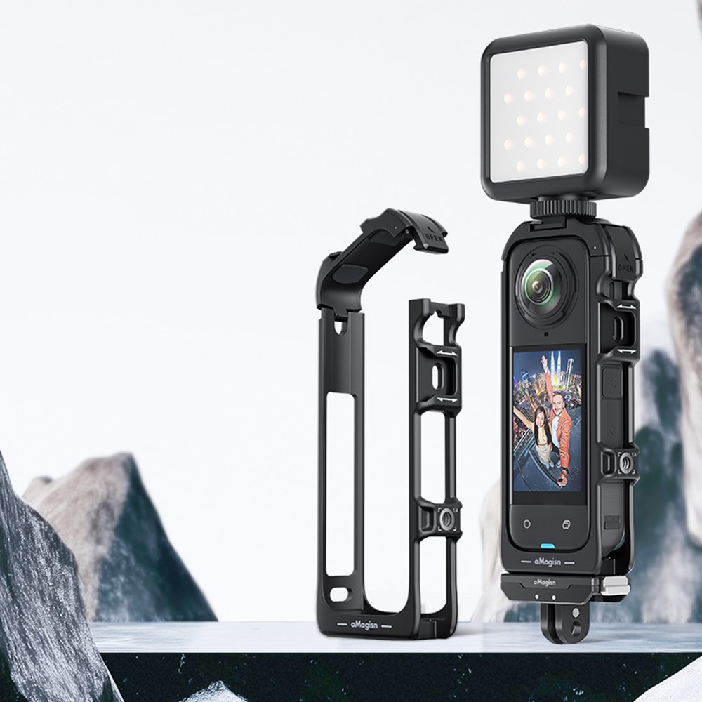 AMAGISN rýchloupínací ochranný rám pre Insta360 X5