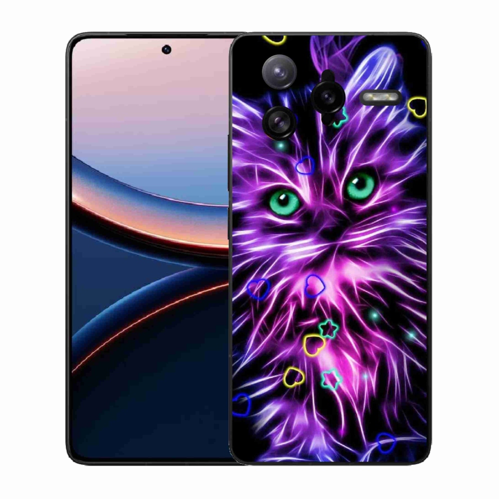 Gélový kryt mmCase na Xiaomi Poco F7 Ultra - abstraktná mačka