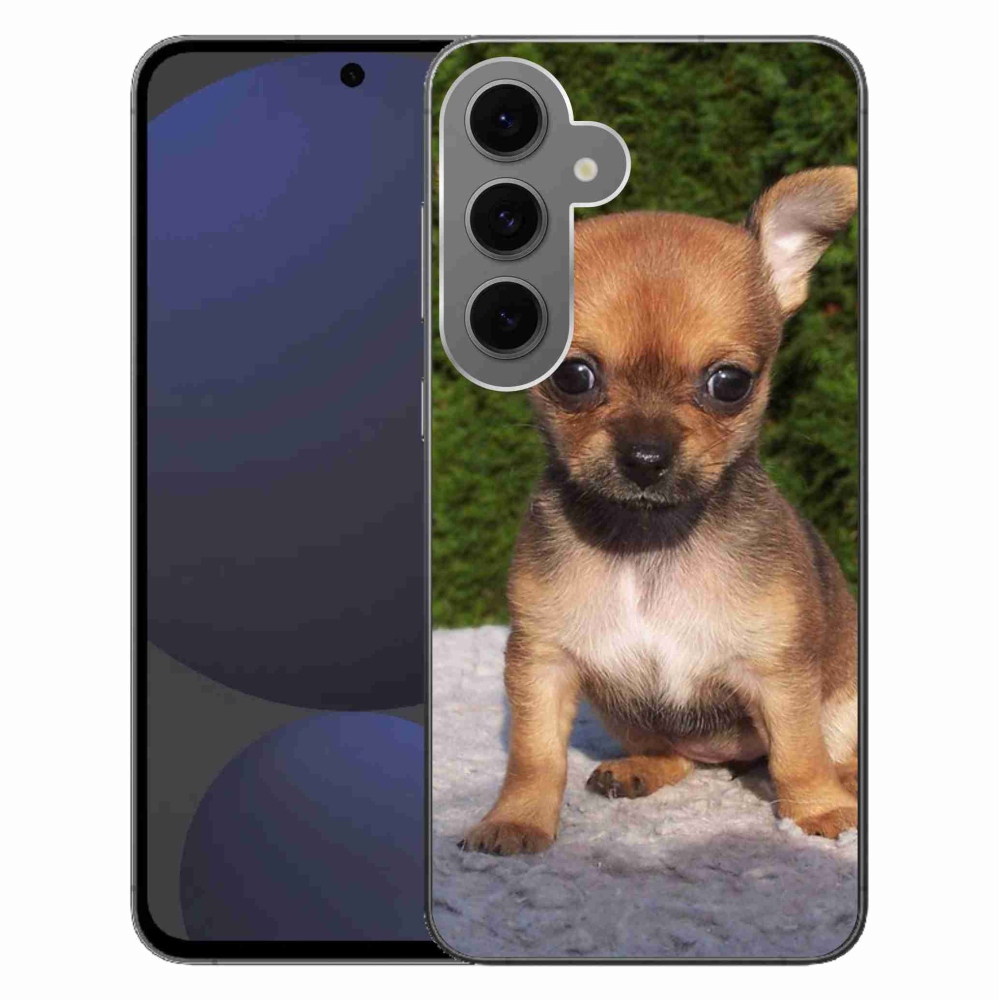 Gélový obal mmCase na Samsung Galaxy S24 FE - čivava 3
