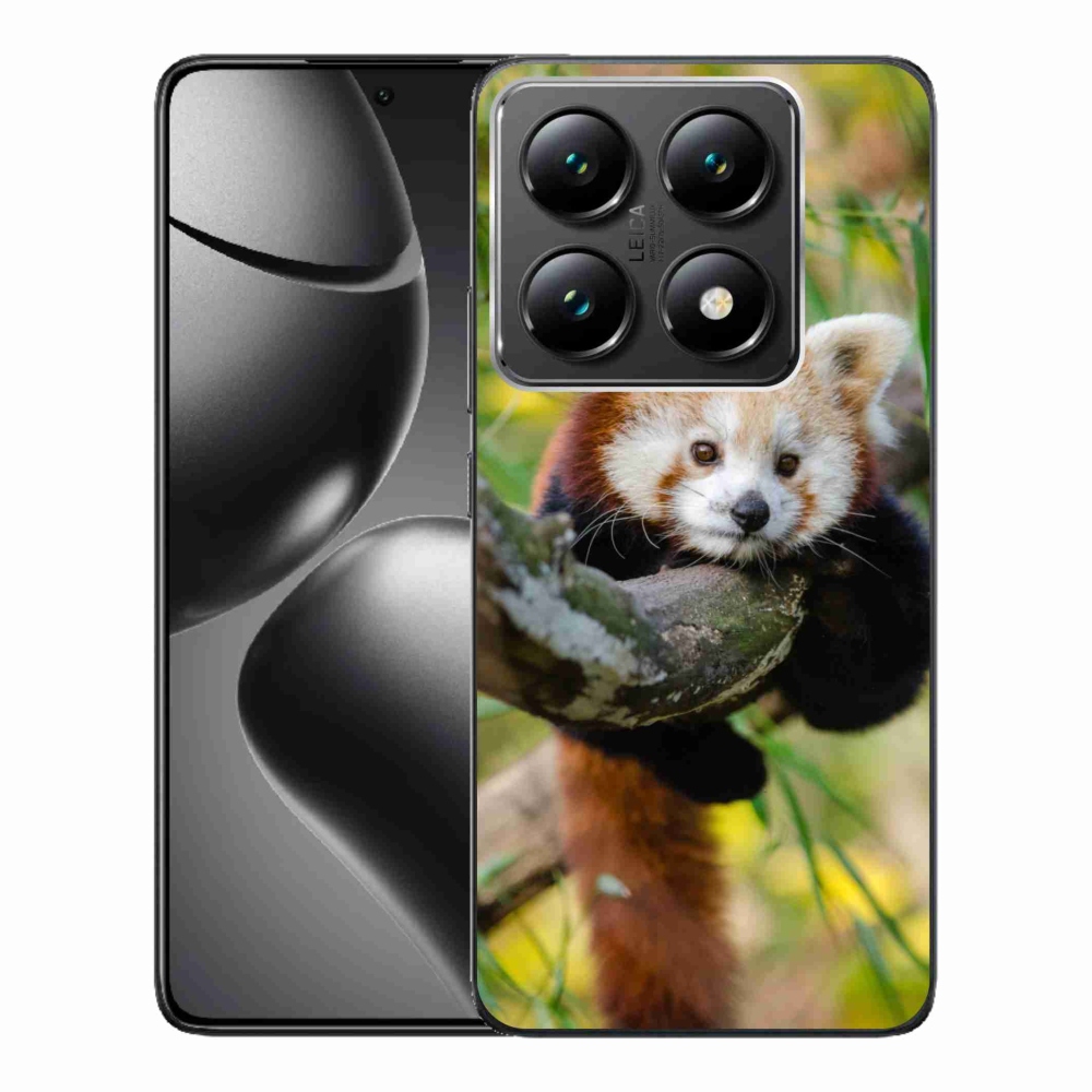 Gélový kryt mmCase na Xiaomi 14T Pro - panda červená