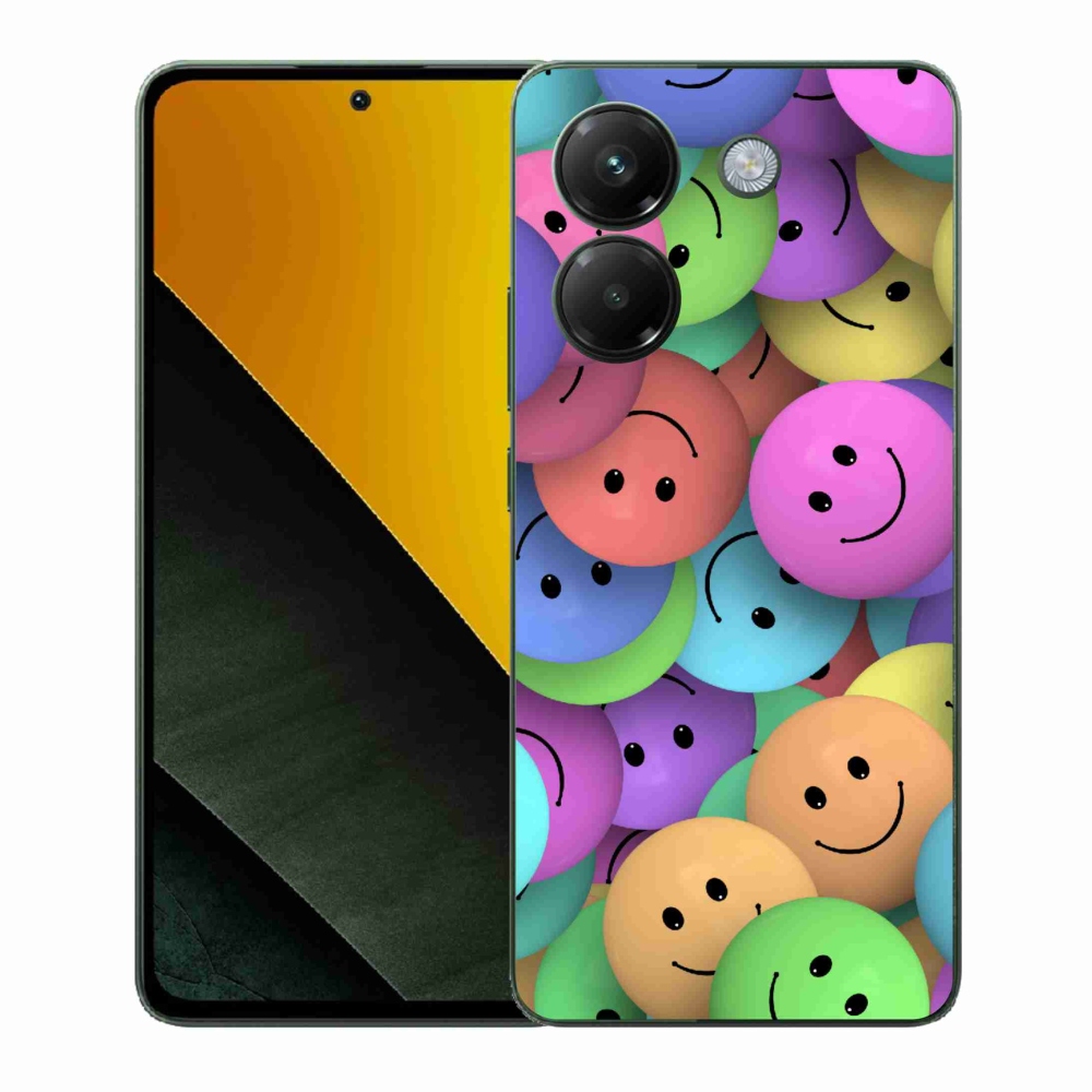 Gélový kryt mmCase na Xiaomi Poco M7 Pro 5G - farební smajlíci