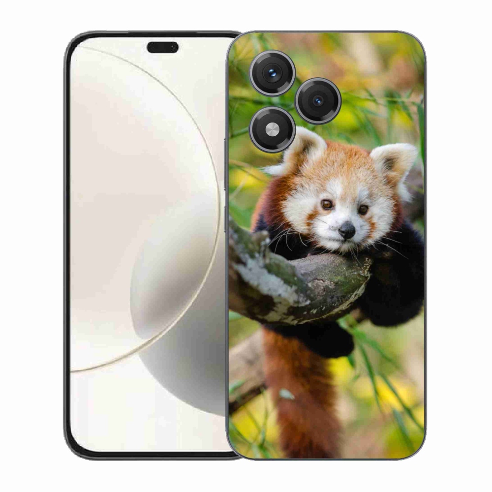 Gélový kryt mmCase na Honor 400 Lite - panda červená