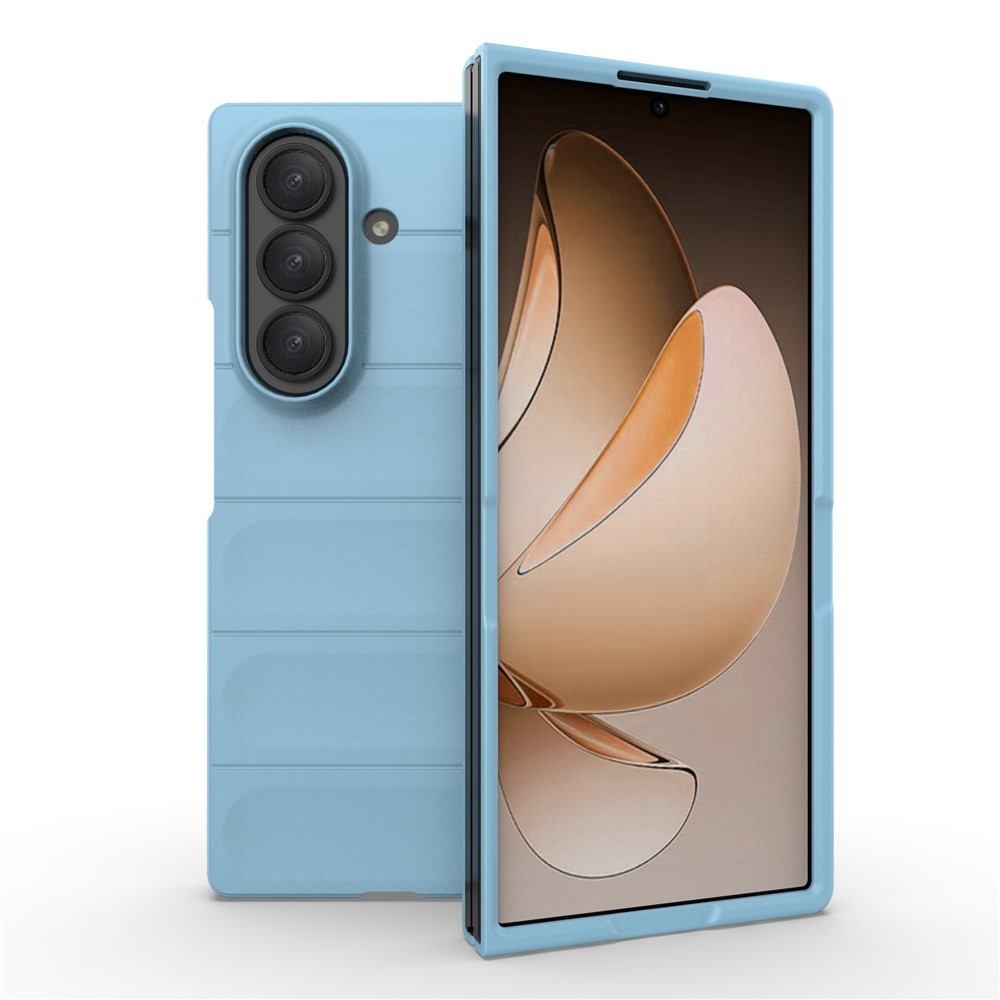 Rugg odolný gélový obal na Samsung Galaxy Z Fold7 5G - svetlomodrý