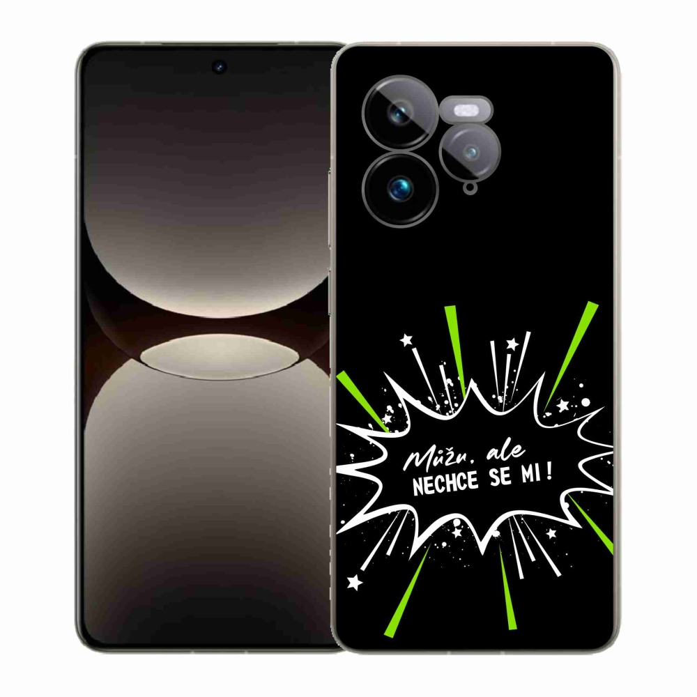 Gélový kryt mmCase na Realme GT 7 Pro 5G - vtipný text 11 čierne pozadie