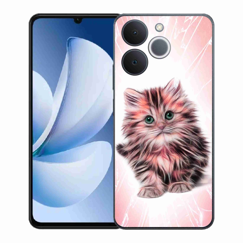 Gélový kryt mmCase na Realme Note 70T - roztomilé mačiatko