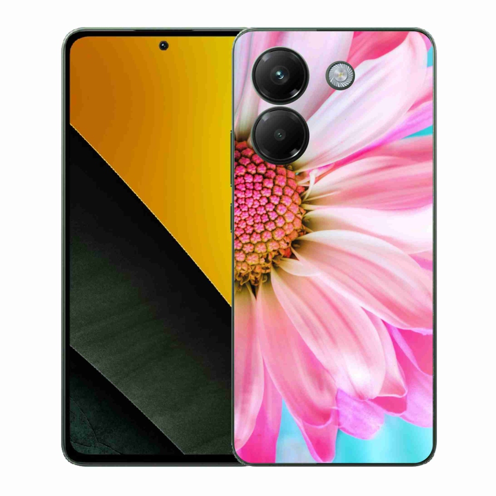 Gélový kryt mmCase na Xiaomi Poco M7 Pro 5G - ružová kvetina