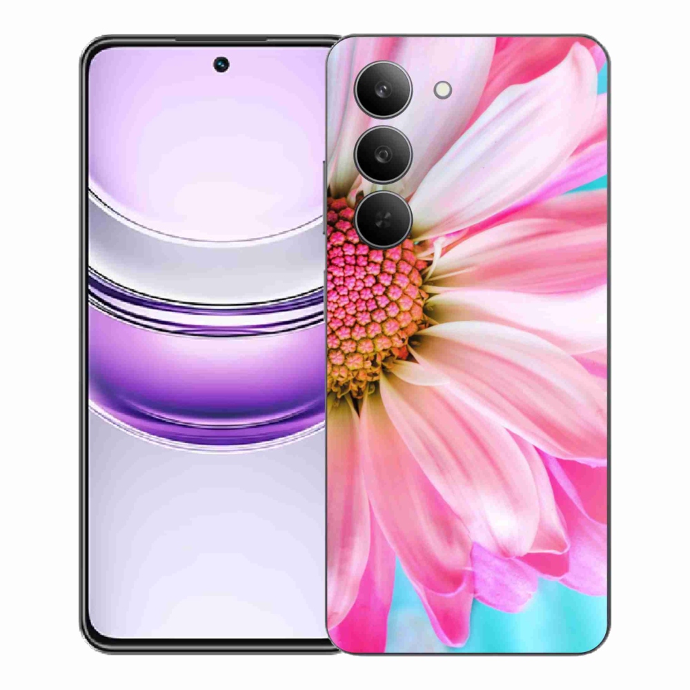 Gélový kryt mmCase na Realme 14x 5G - ružová kvetina