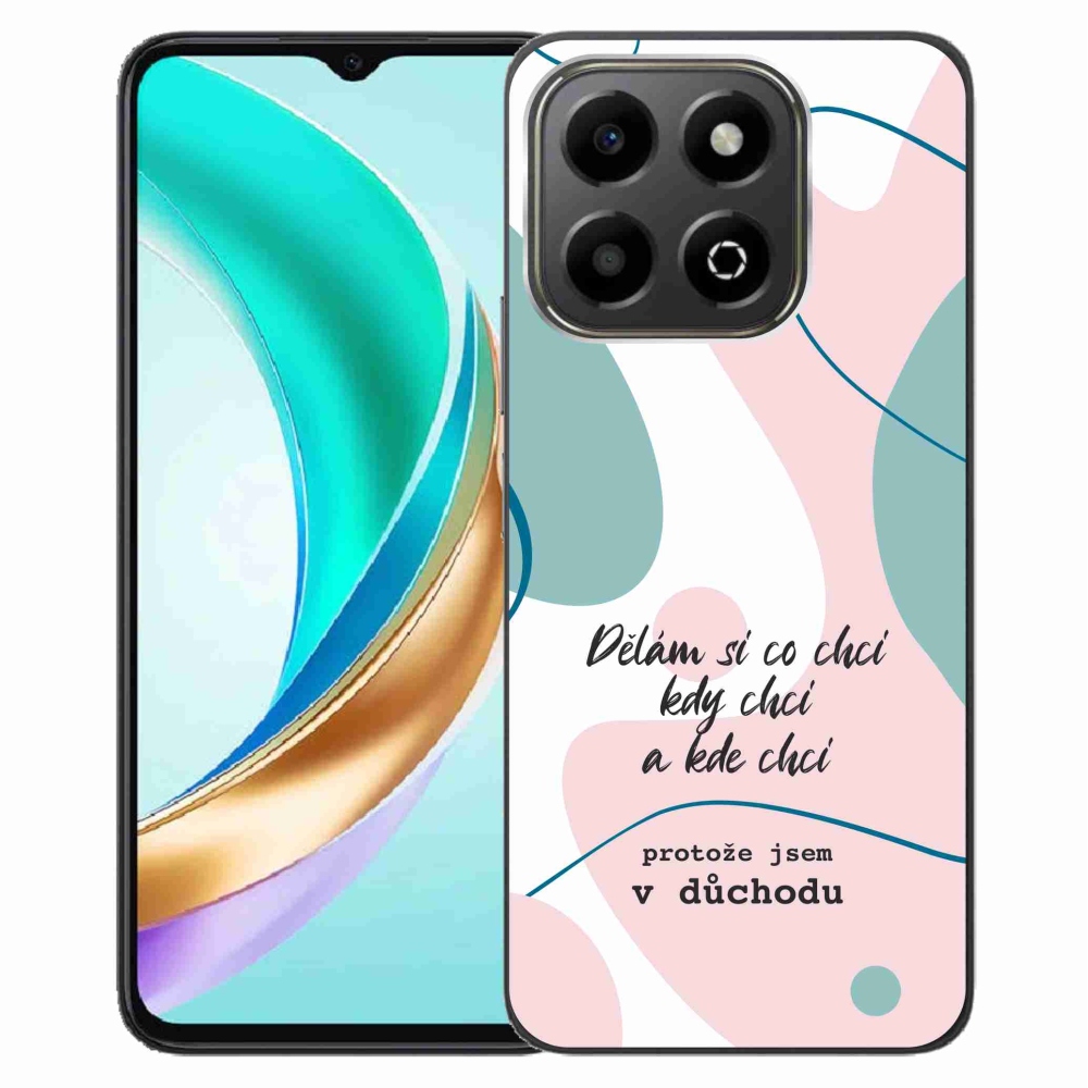 Gélový kryt mmCase na Honor X6b - vtipný text 10 biele pozadie