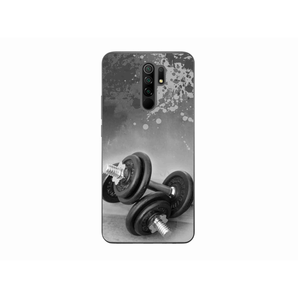 Gélový kryt mmCase na Xiaomi Redmi 9 - činky 1