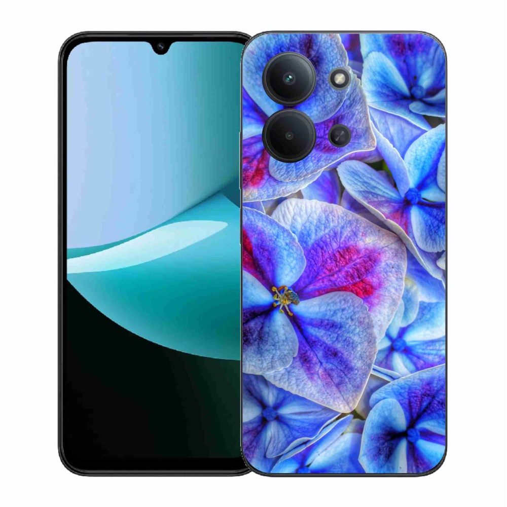 Gélový kryt mmCase na Xiaomi Redmi 15C 4G (171mm)/Poco C85 4G (171mm) - modré kvety 1