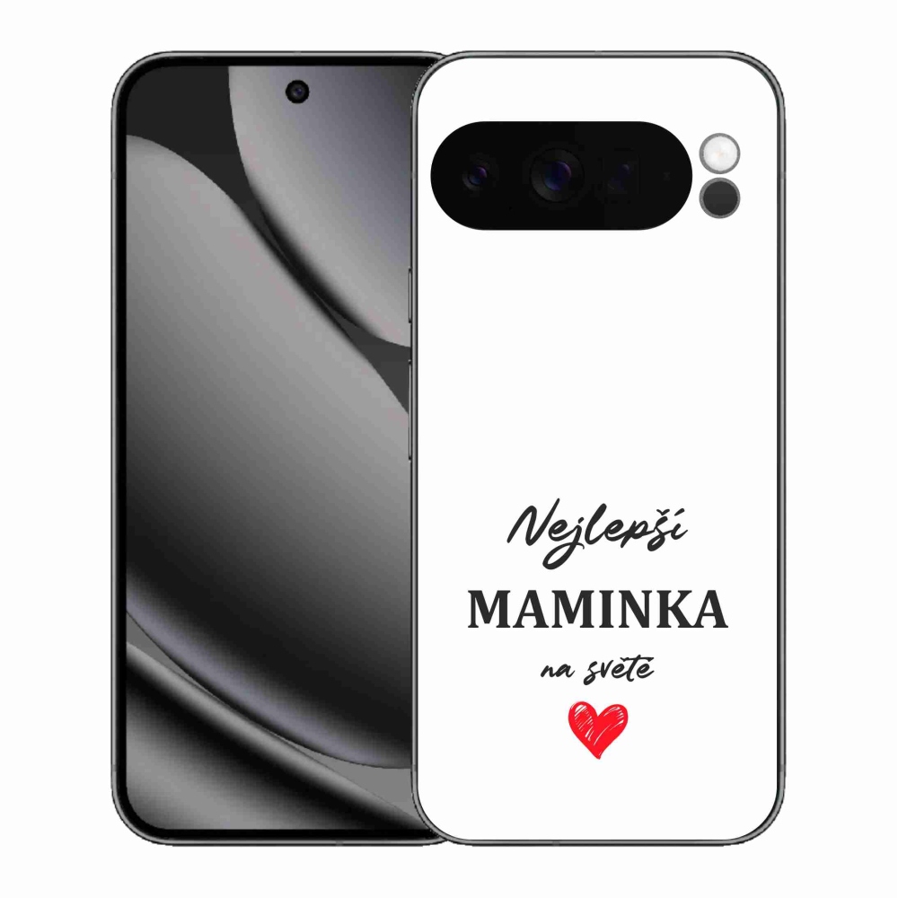 Gélový kryt mmCase na Google Pixel 10 Pro XL - najlepšia mamička 1 biele pozadie