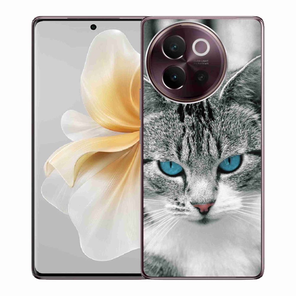 Gélový kryt mmCase na Vivo V40 Lite 5G - mačacie pohľad 1