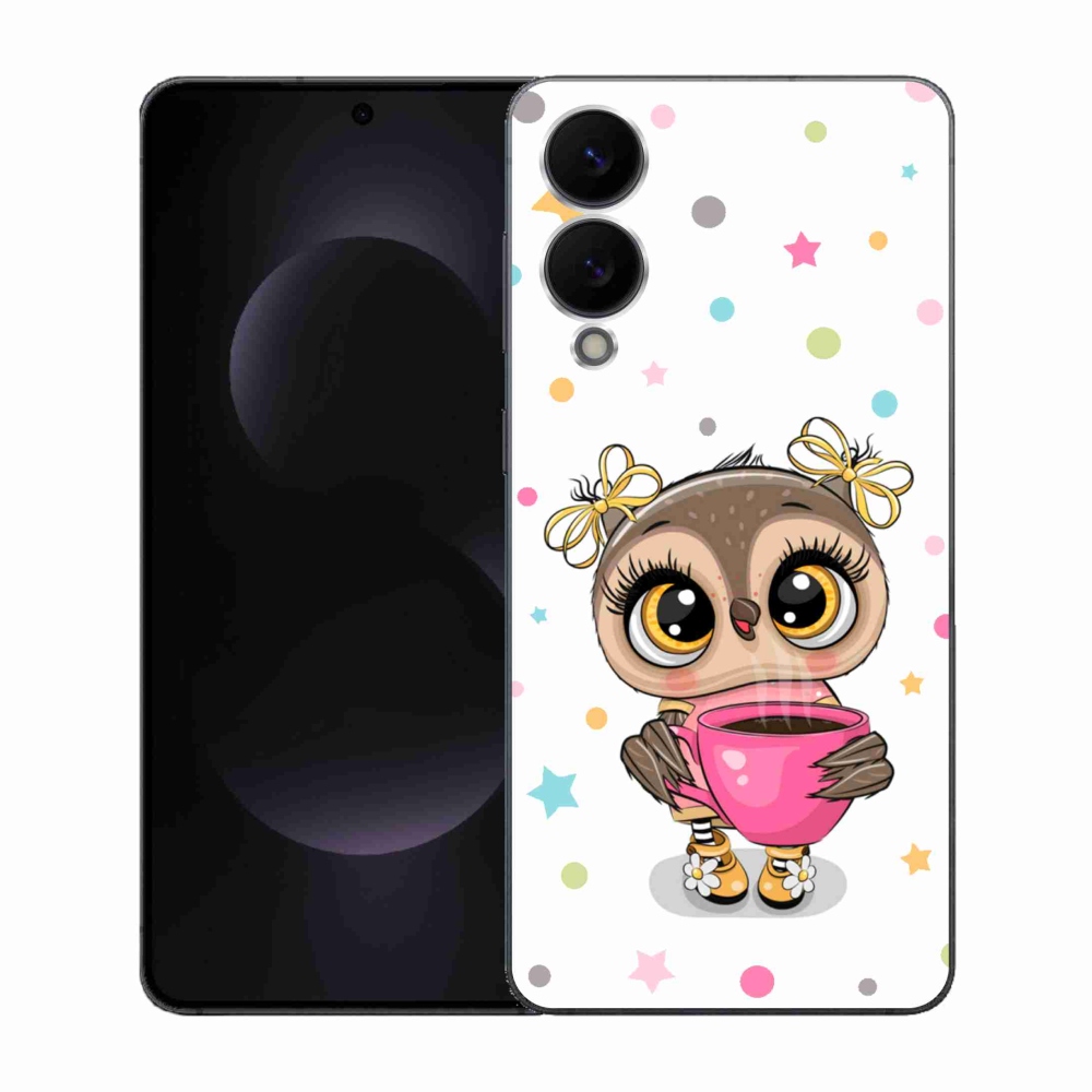 Gélový kryt mmCase na Samsung Galaxy S25 Edge - kreslená sovička