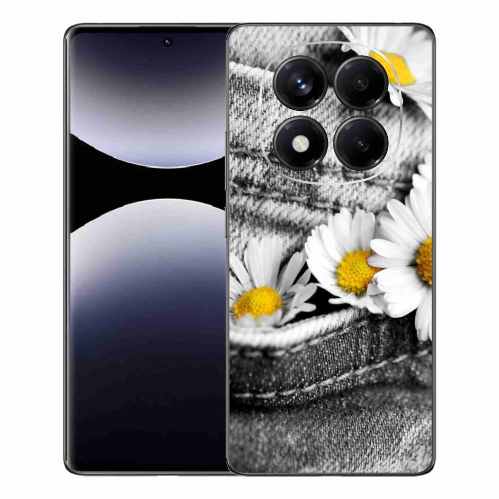 Gélový kryt mmCase na Xiaomi Redmi Note 14 Pro - margaréty
